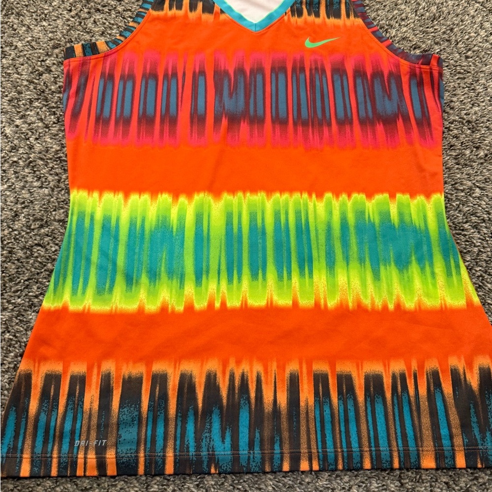 Nike Pro Multicolor Athletic Tank Top. Neon. Athletic. Gym. Retro.